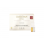 Crescina Transdermic Re-Growth HFSC 100% 500 complex for hair regrowth + anti hair loss for women, 10 + 10 ampoules