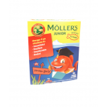 MOLLER'S JUNIOR вкус клубники - пищевая добавка, 45 желейных рыбок