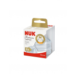 NUK Nature Sense silicone bottle teat for milk (0-6 months), N2 