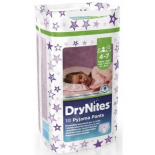 Huggies Dry Nites autiņbiksītes meitenēm 4-7 gadi 10gab.
