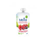 KABRITA Apple and wild berry puree with cream made from goat's milk, 100g